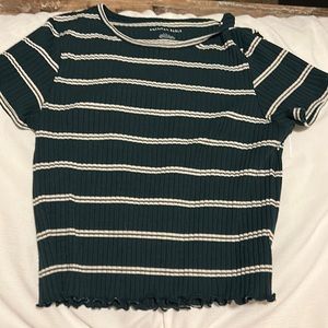 American eagle striped crop top